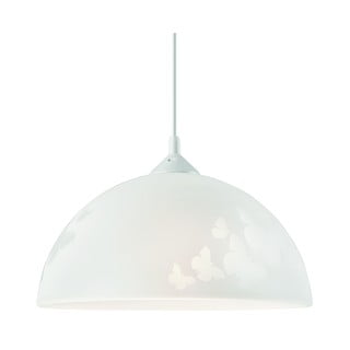 Lampada per bambini bianca con paralume in vetro ø 30 cm Mariposa – LAMKUR