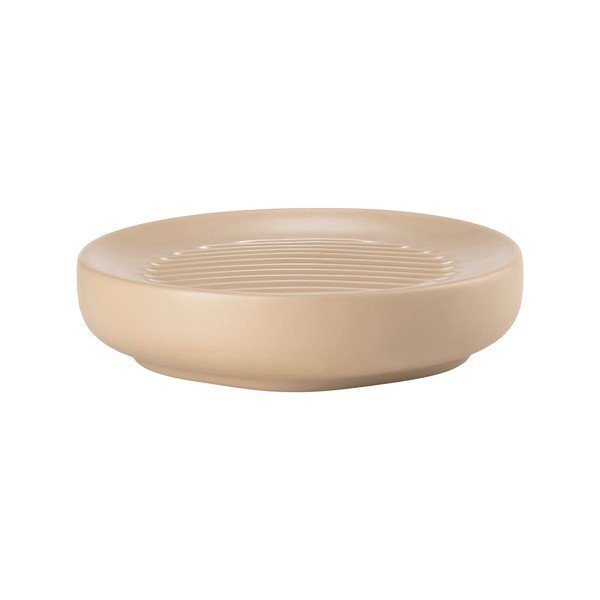 Portasaponetta beige in porcellana Ume – Zone