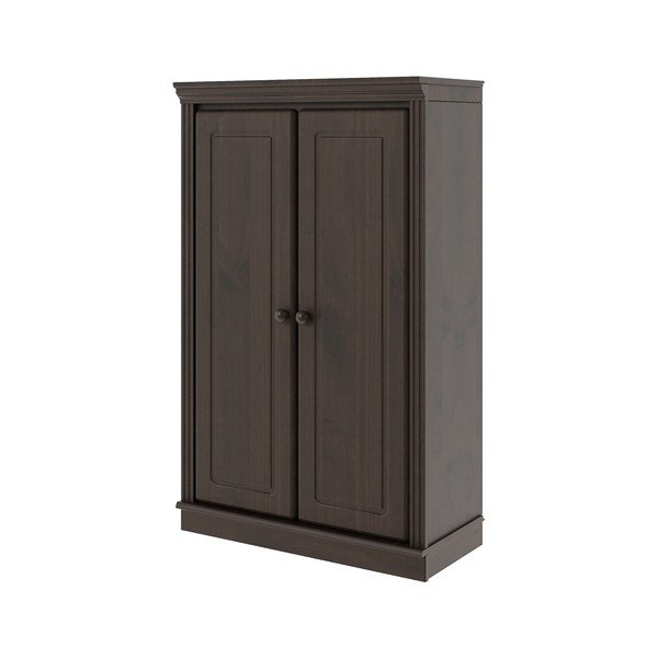 Armadietto marrone scuro in pino massiccio 74x118x35 cm Anita – Støraa-image-2