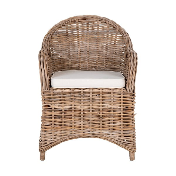Set di sedie da giardino in rattan di colore naturale 2 pz Larisa - House Nordic-image-3