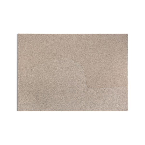 Tappeto grigio tortora in lana 160x230 cm Abstract – Micadoni 