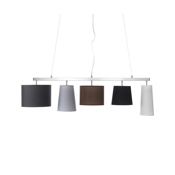 Lampada a sospensione grigia 125x28 cm Jumble - Tomasucci