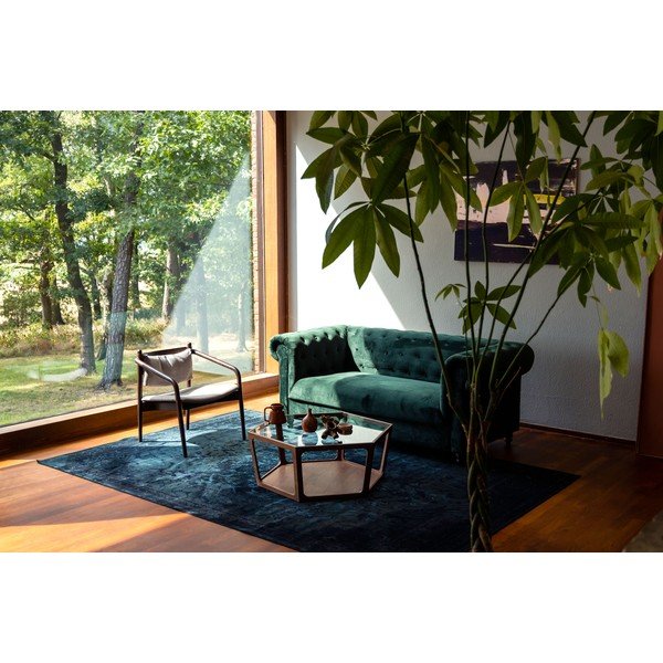 Tavolino da salotto colore naturale scuro con piano in vetro 80x92,5 cm Sita – Dutchbone-image-4