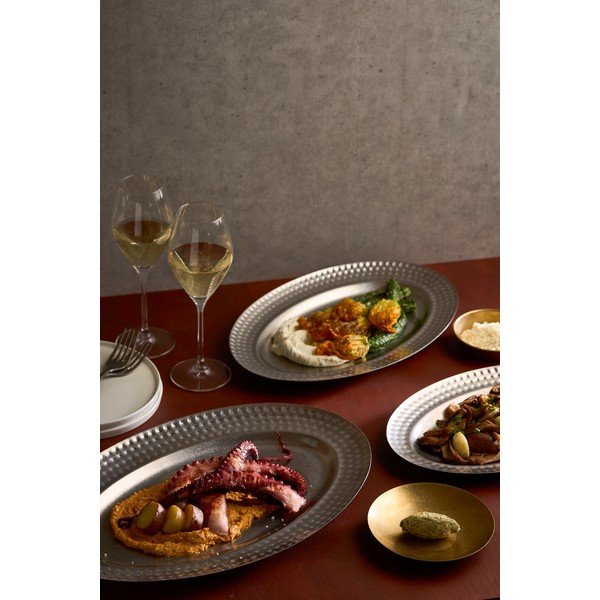 Vassoio vassoio di servizio in acciaio inox 26,5x41 cm Serve – BonBistro-image-2