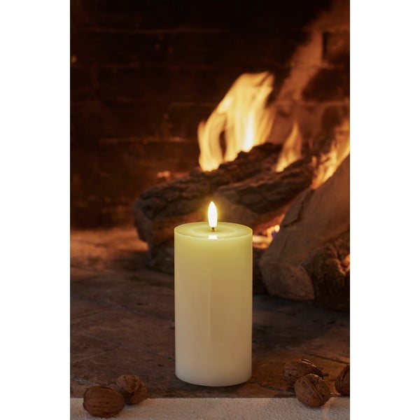 Candela a LED con alimentazione a batteria (altezza totale 15 cm) Sille – Sirius-image-1