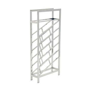 Portabottiglie in metallo argento lucido per 24 bottiglie Barolo - Premier Housewares
