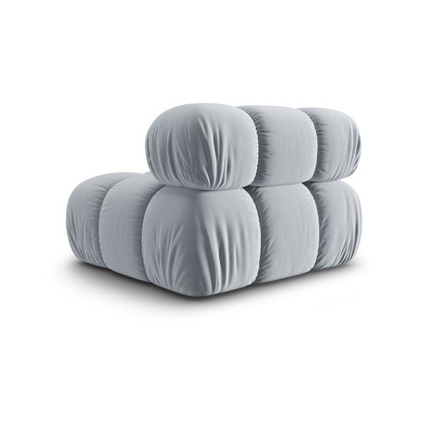 Modulo divano in velluto azzurro (pezzo centrale) Bellis - Micadoni Home-image-4