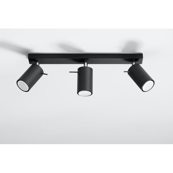 Plafoniera nera Etna - Sollux-image-4