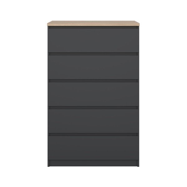 Credenza grigio scuro 77x121x50 cm Naia – Tvilum-image-3