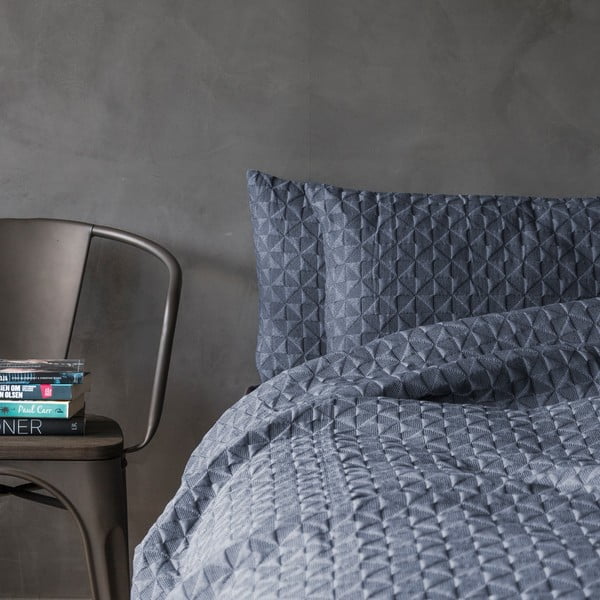 Copriletto singolo blu scuro 140x250 cm Butterfly - Mette Ditmer Denmark-image-1