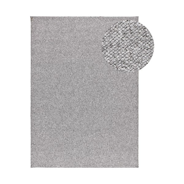 Tappeto grigio chiaro 80x150 cm Petra Liso - Universal