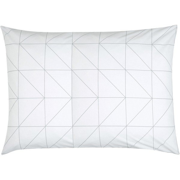 Federa decorativa grigia in cotone ranforce by46, 50 x 70 cm - Westwing Collection-image-2
