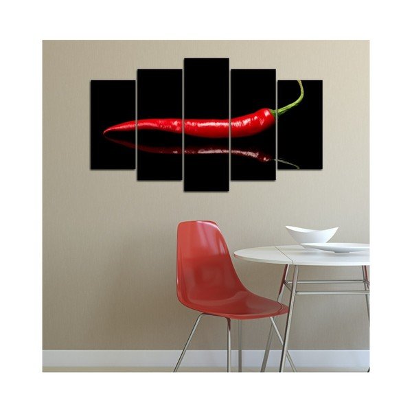 Pittura in più parti Peperoncino Duro, 102 x 60 cm - 3D Art-image-1