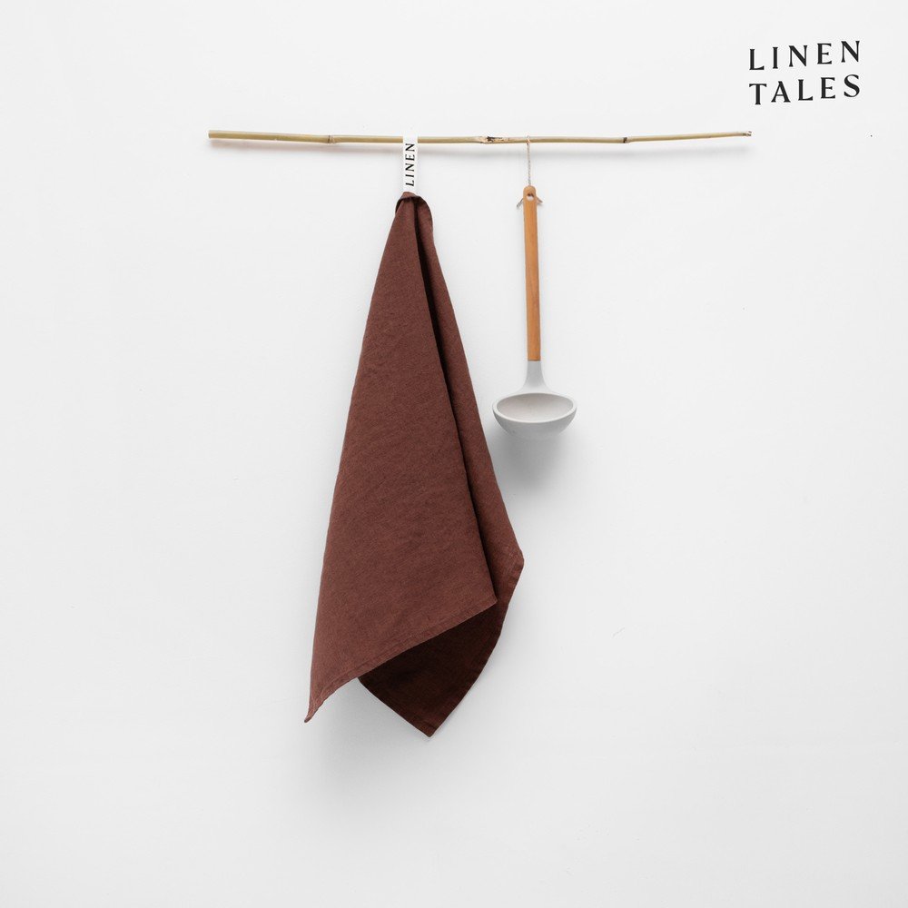 Strofinaccio in lino 45x65 cm Chocolate – Linen Tales | Asciugamani da cucina