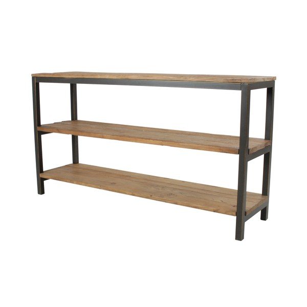 Scaffali in legno di olmo vintage - Interstil