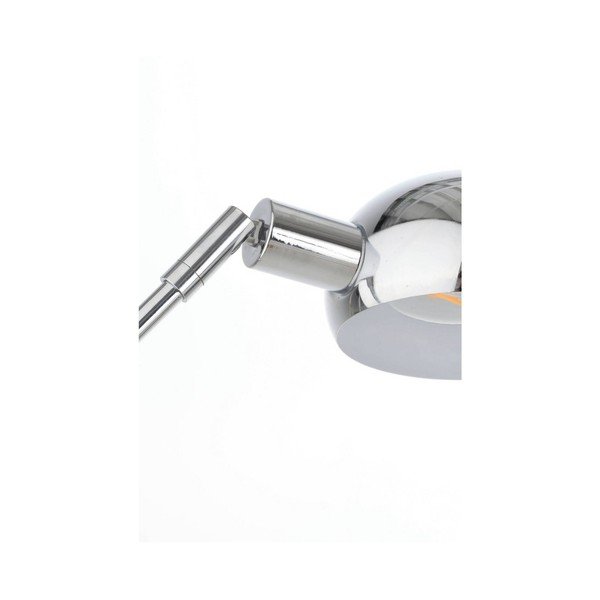 Lampada da terra color argento lucido in metallo con struttura flessibile (altezza totale 146 cm) Lincon – Jotex-image-3