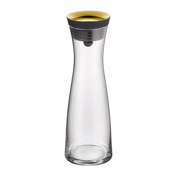 Caraffa per acqua in vetro con coperchio dorato , 1 l Basic - WMF