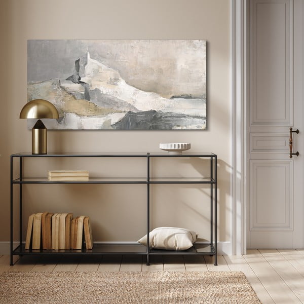 Quadro con elementi dipinti a mano 140x70 cm Nordic Shapes - Malerifabrikken-image-1