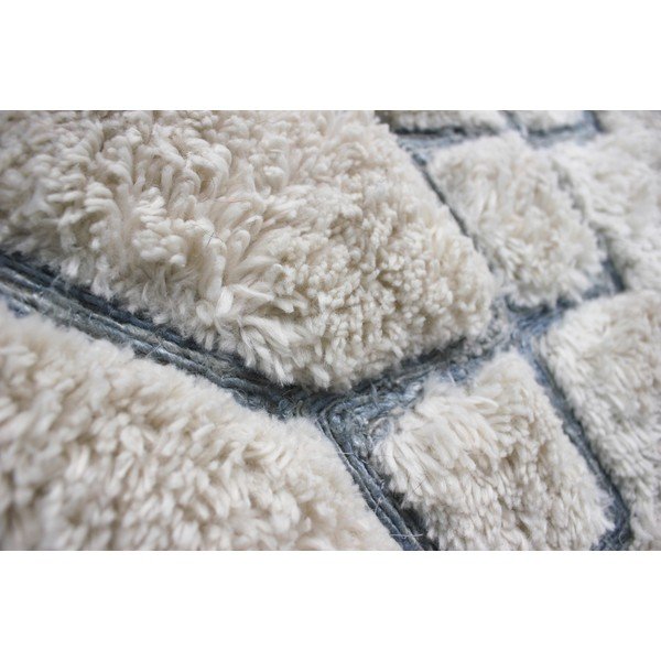 Tappeto beige e blu tessuto a mano Solitaire Sion, 160 x 230 cm - Flair Rugs-image-4