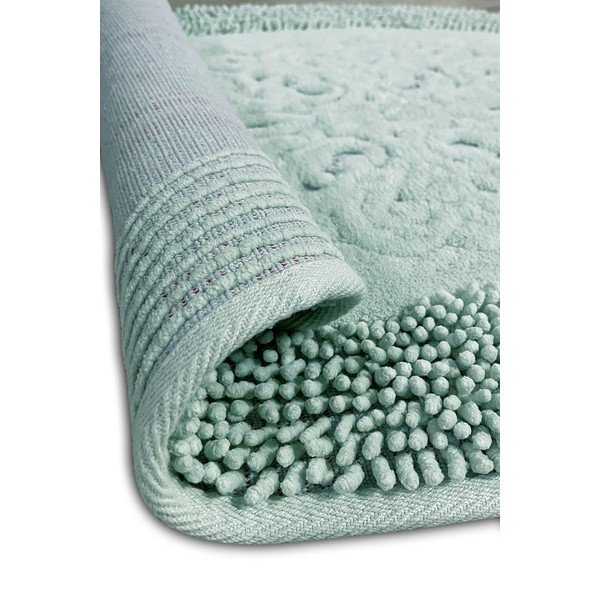 Tappetini da bagno verde chiaro in set da 2 100x60 cm Piante - Foutastic-image-4