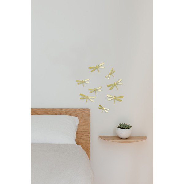 Set di 8 adesivi murali in oro Dragonfly - Umbra-image-1