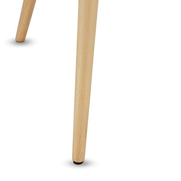 Tavolino grigio con gambe in faggio, Ø 50 cm Opus - Furnhouse-image-3