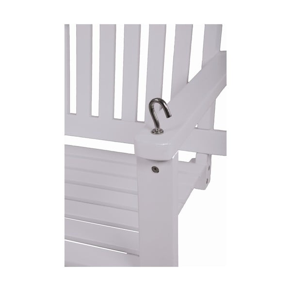 Altalena da giardino in legno bianco Augusta - Garden Pleasure-image-2