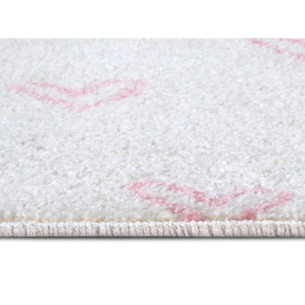 Tappeto per bambini rosa e bianco 120x170 cm Hearts - Hanse Home-image-2