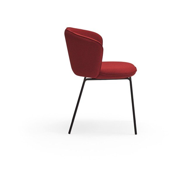 Set di sedie da pranzo rossa in imbottito 2 pz Add – Teulat-image-4