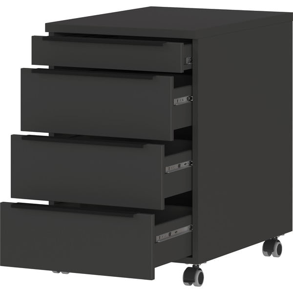 Armadietto color antracite su ruote 42x63x60 cm Mailand – Germania-image-3