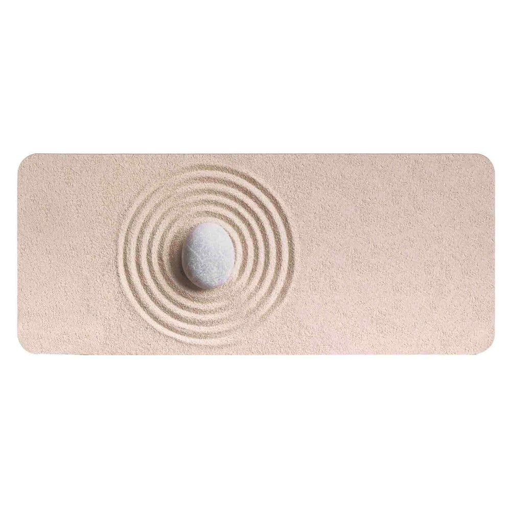 Tappetino per il bagno marrone chiaro 50x120 cm Serena – douceur d'intérieur | Tappeti per il bagno