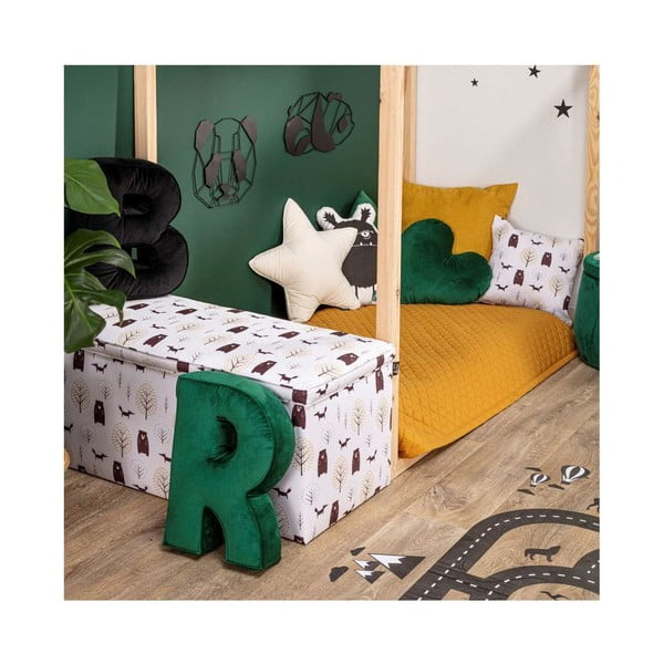 Copriletto trapuntato per bambini 160x100 cm Posh Velvet - Yellow Tipi-image-4