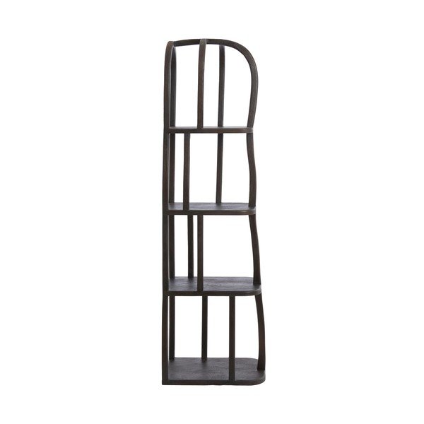Scaffale colore naturale scuro in mango massiccio 53x175x40 cm Lowe – Light & Living-image-1