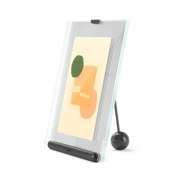 Cornice nera in vetro verticale con sostegno 16x20 cm Flute – Umbra-image-4