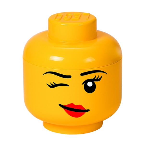 Scatola gialla a forma di testa di Winky, ⌀ 16,3 cm - LEGO®