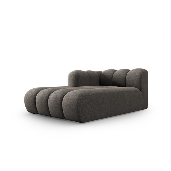 Chaise longue componibile in grigio scuro (con penisola a sinistra) Lupine – Micadoni Home-image-1