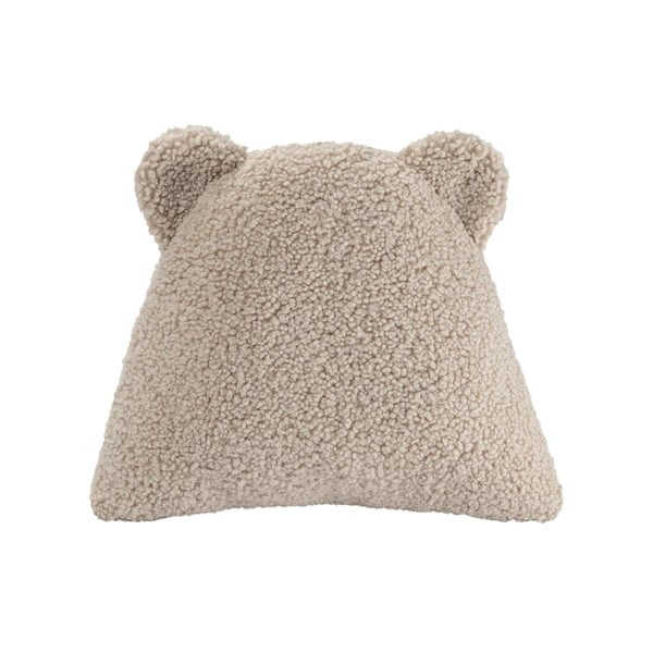 Cuscino per divano da bambini marrone chiaro con rivestimento in bouclé Bear – Wigiwama