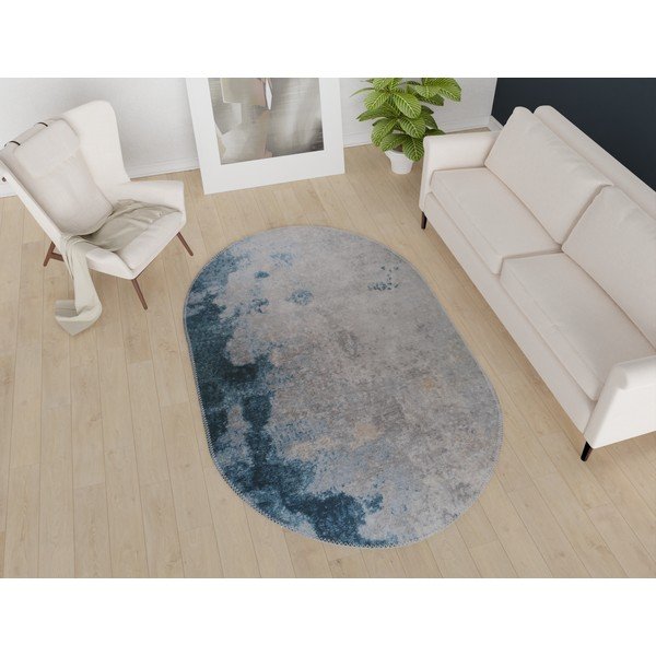 Tappeto lavabile blu-grigio 160x230 cm - Vitaus-image-1