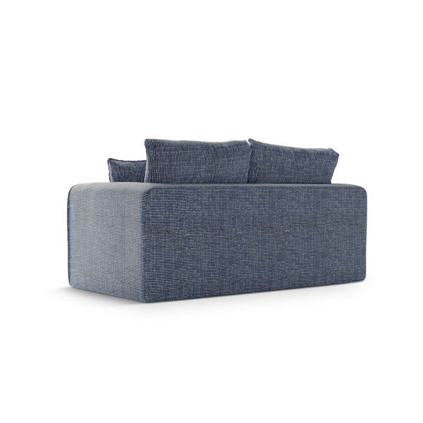 Divano blu polveroso allungabile 158 cm Lido – Micadoni -image-3
