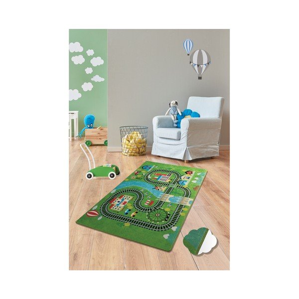 Tappeto per bambini Train, 140 x 190 cm - Unknown-image-1