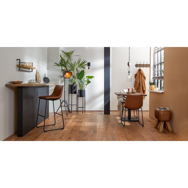 Sgabello marrone Ramy – Light & Living-image-3