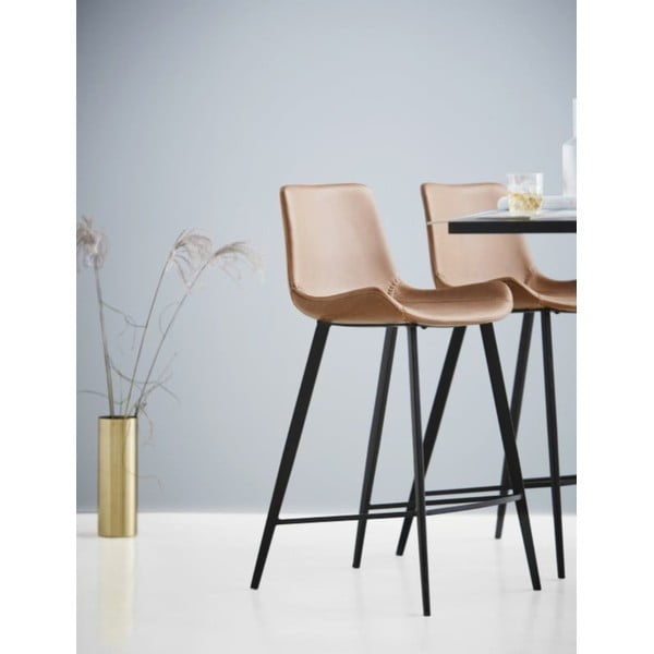 Sgabello da bar in similpelle marrone chiaro, altezza 91 cm Hype - DAN-FORM Denmark-image-1