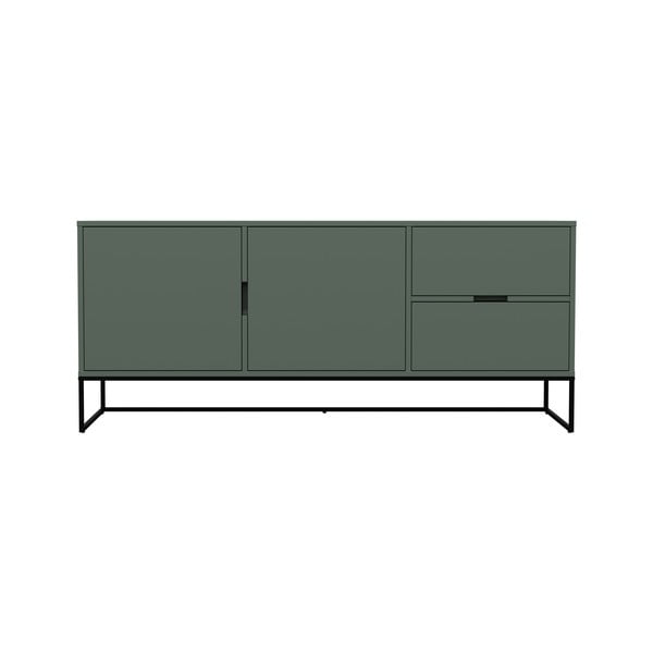 Cassettiera bassa grigio-verde 176x76 cm Lipp - Tenzo