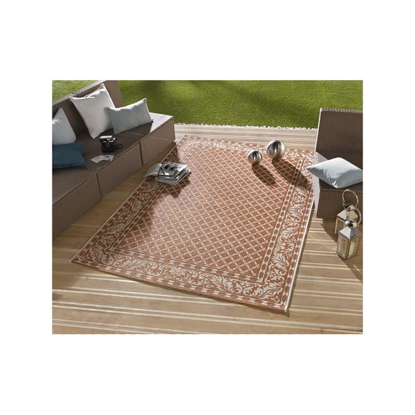 Tappeto per esterni Royal arancione e crema, 160 x 230 cm - NORTHRUGS-image-4