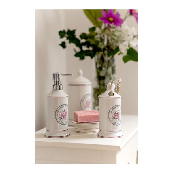 Portasapone in crema in gres Belle - Premier Housewares-image-2