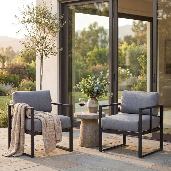 Poltrona da giardino grigio grafite Bellisima Bellissima - Bonami Selection-image-2