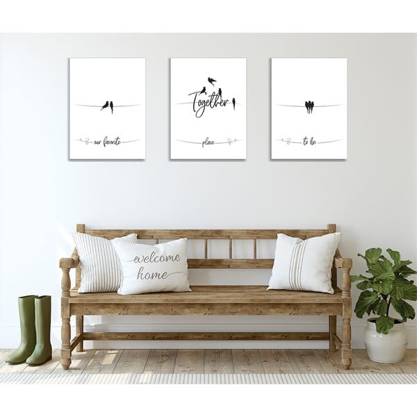 Dipinti in set di 3 pezzi 30x40 cm - Wallity-image-3