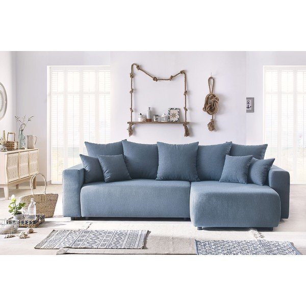 Divano letto blu Envy - Bobochic Paris-image-1