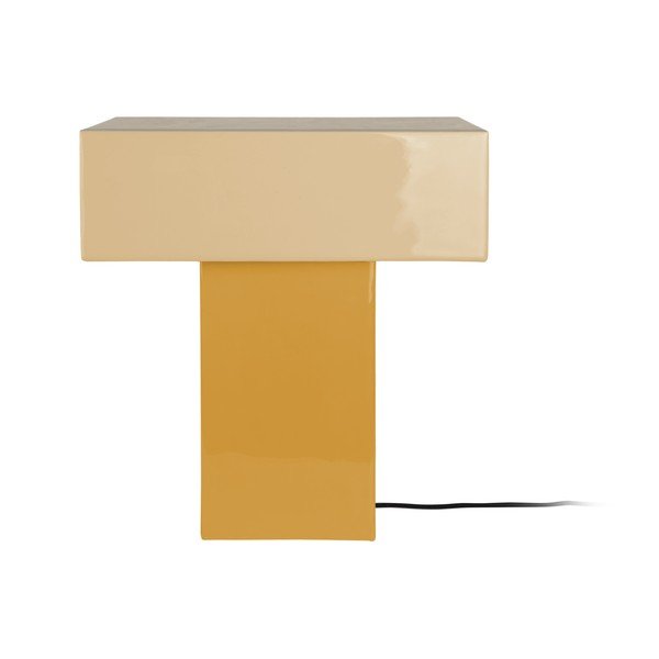 Lampada da tavolo gialla (altezza totale 35 cm) Grato Recto – Leitmotiv