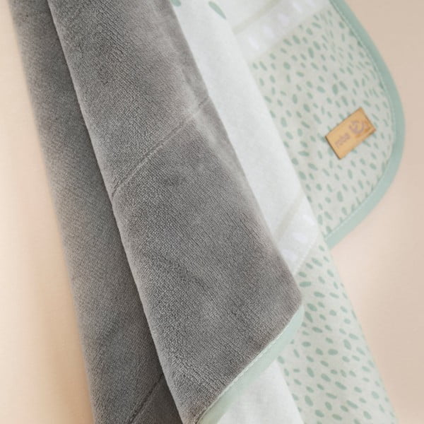 Coperta per bambini verde chiaro in micropile 80x80 cm Woodland Buddies – Roba-image-3